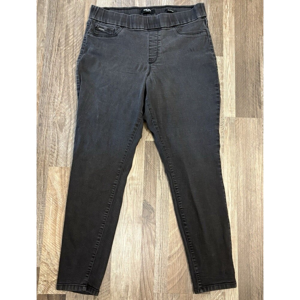 Nine West Pull On Skinny Jeans Black Women’s Size 14